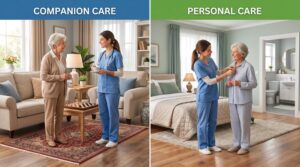 Companion Care vs. Personal Care: What’s the Difference?